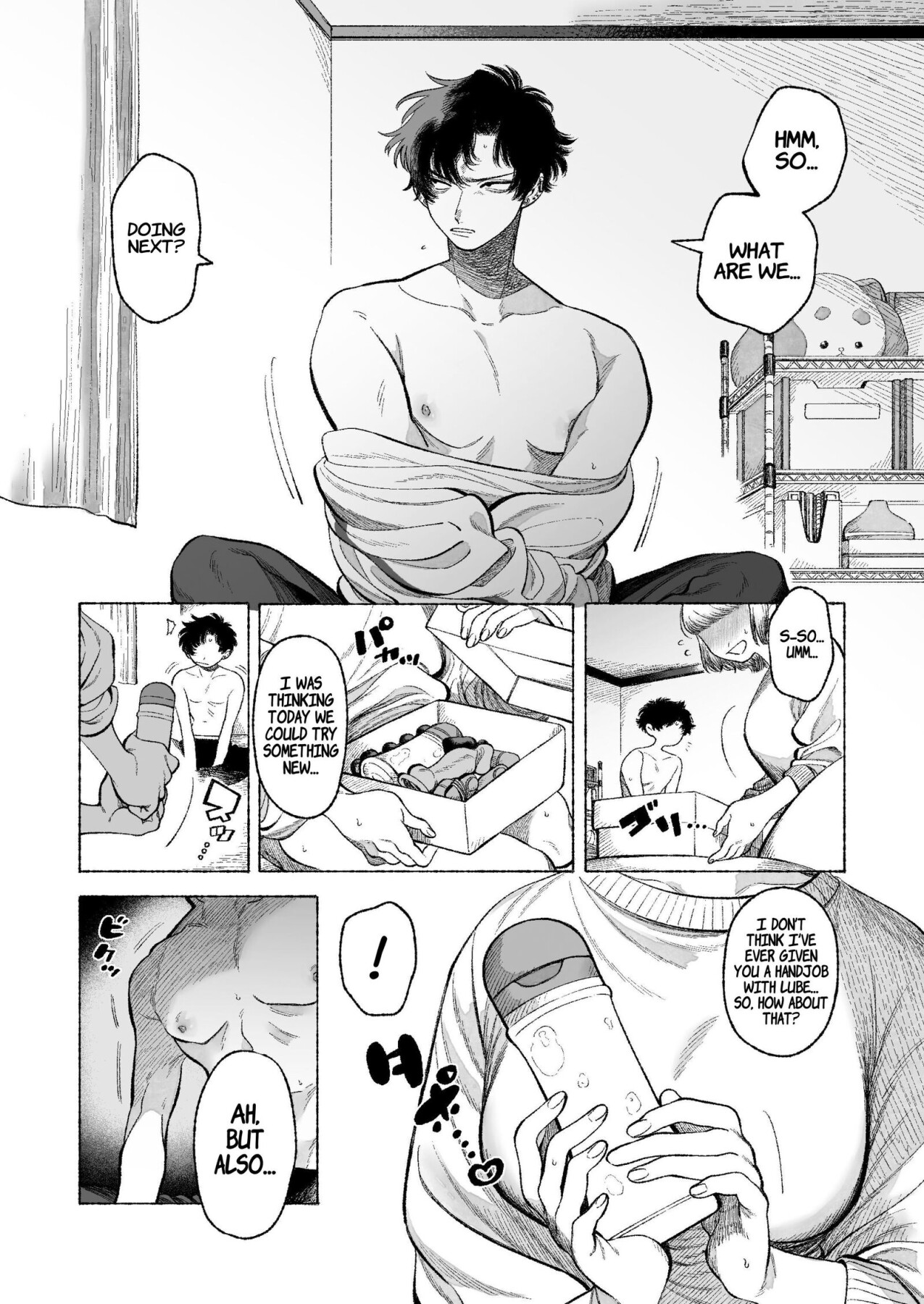 Hentai Manga Comic-My Sadistic Boyfriend Tetsu-kun Wants Me To Tease His Nipples!-Read-23